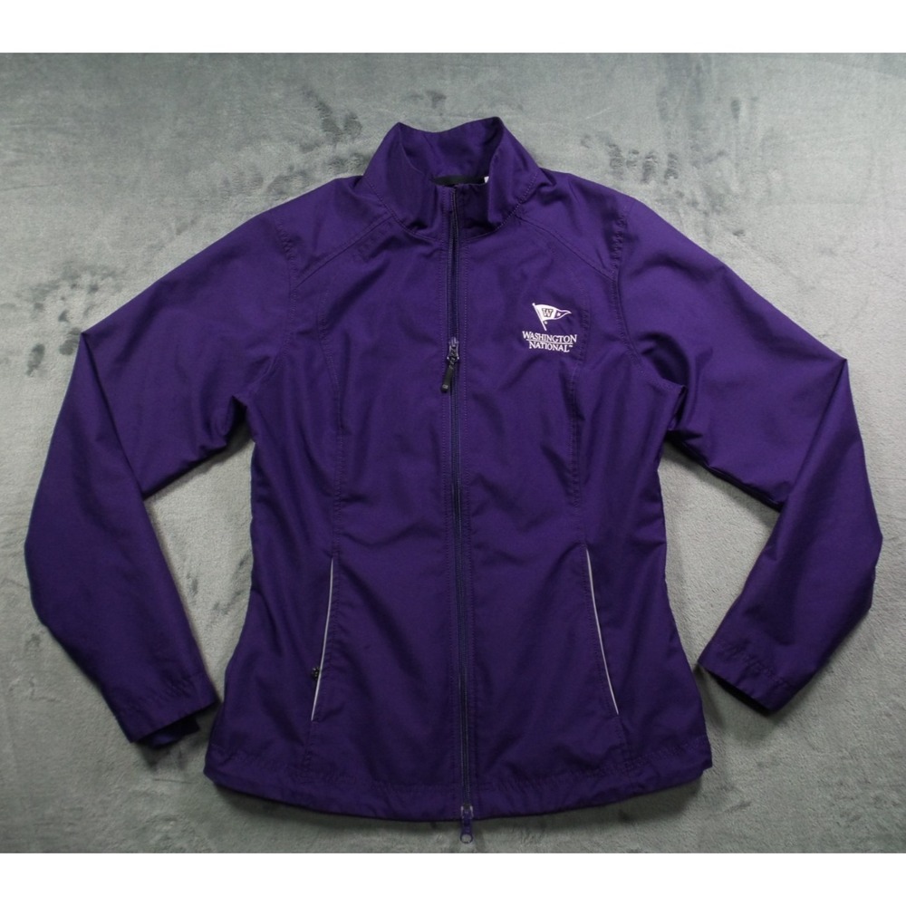 University of Washington Huskies Jacket Womens Size Small Purple Full Zip Pocket